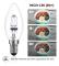 42w E14 C35 Dimbar halogenlampa Ac 220-240v Varmvit 2700k E14 Transparent halogenlampa (10st) (FMY)