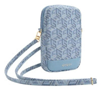 Guess Zip GCube Bottom Stripe - Telefonväska (blå)