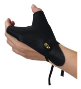 Bågskytte Hand Guard Protector Läder skyttehandske för vänster hand