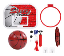 Mini basketsystem för barn inomhus - Väggmonterad leksakssats för barn (liten)