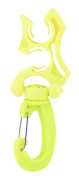Scuba Diving Dubbel BCD Slanghållare Clip Regulator Hållare Spänne Krok för snorkling (gul)