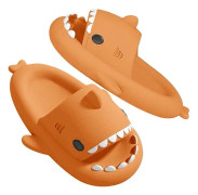 Hajtofflor för pojkar och flickor, Shark Flip Flops för män och kvinnor, Shark Slippers, Bekväma halkfria pool-hajsandaler med tjock sula för sommaren