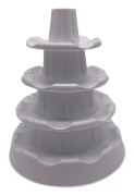 Stor kapacitet Macaron Tower 5 Tier Dessert Cupcake Stativ Plast Cookie Bricka
