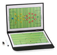 Vikbar fotbollsfotboll magnetisk taktiktavla med strategitavla med markörbitar och 2-i-1 penna