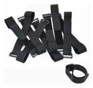10-pack kabelbindare, justerbart anti-scratch band med plastspänne (300mm x 25mm)