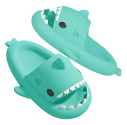 Hajtofflor för män och kvinnor, halkfria poolsandaler med tjock sula, mintgrön Green mint 36\/37