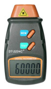 Laser-varvräknare Fickdigital varvräknare Kontaktfri räckvidd 2,5RPM-99,999RPM LCD-display med 3 reflekterande remsor
