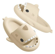 Hajtofflor för pojkar och flickor, Shark Flip Flops för män och kvinnor, Shark Slippers, Bekväma halkfria pool-hajsandaler med tjock sula för sommaren