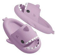 Hajtofflor för pojkar och flickor, Shark Flip Flops för män och kvinnor, Shark Slippers, Bekväma halkfria pool-hajsandaler med tjock sula för sommaren