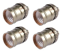 4x Vintage Lamp Light Base Socket Adapter E27 glödlampor - lämplig för bar glödlampa Funktioner ingen tråd