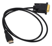 Guldpläterad DVI till HDMI-adapterkabel för HDTV HD - 1M