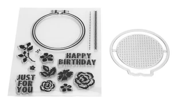 HURRISE Transparent stämpel Scrapbook Album DIY Flower Deco