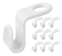 Klädhängare Connector Hooks, 20 st Klädhängare Hooks Super Space Saving för garderob, Vit