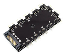 12-vägs synkroniserad RGB-belysning PCB-splitter för utökad 5v 3-stifts ARGB-moderkort