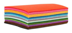 Filttygstyger 40 färger hantverk filtark filt fyrkanter papper 1 mm tjock filt för hantverk lapptäcke broderi sömnad hantverksprojekt