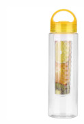 700 ml fruktinfuser vattenflaska plast sport utomhus juice infuser infusion flaskor, gul
