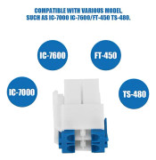 4-stifts radioströmkabelkontakt för IC-7000 IC-7600 FT-450 TS-480