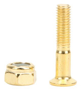 MS3301-8 Aluminiumlegering Professionell Hållbar 25mm Skateboardspik med Mutter Tillbehör Guld