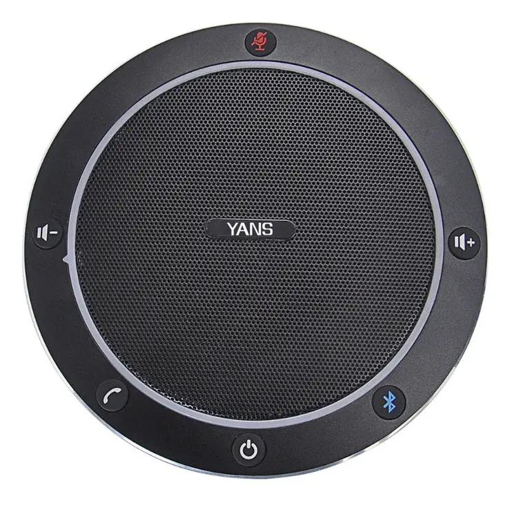 YANS YS-M61Y Video Conference Bluetooth Omnidirectional Microphone(Black)