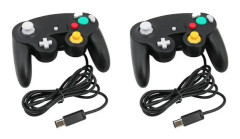 Kabelanslutna Gamepad-kontroller f?r Nintendo Wii och Gamecube med l?ng sladd och ergonomisk design