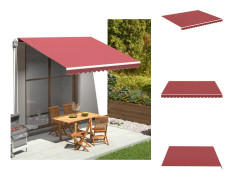 Markiser - Living Markisväv vinröd 4x3,5 m
