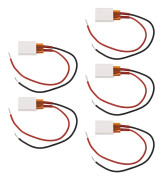 5st PTC Värmeplatta Aluminiumlegering Keramisk Termostatisk PTC Värmeelement 200℃ Röd Svart Kabel 12V