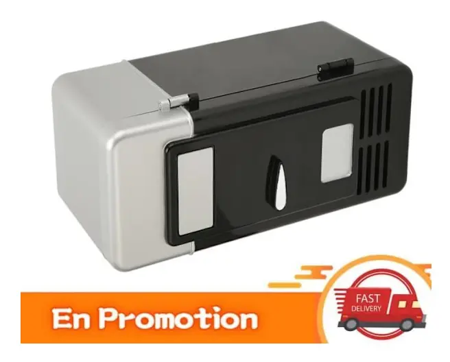 HURRISE Mini Uppvärmd USB Kylskåp Tyst Kompakt Kylare för Bil