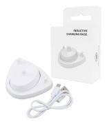 Elektrisk tandborste laddningsbas för D12 D16 - Vit, induktiv med USB-kabel