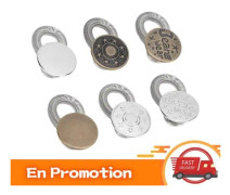 HURRISE Button Expander Metall Midja 6st Anti-korrosion Elastisk Bra Elasticitet