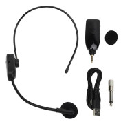 2.4G Mikrofon Headset Lätt Vikt Huvud Bär Mic Multipurposes Trådlös Headset Mic för Sång Live Stream Röstinspelning