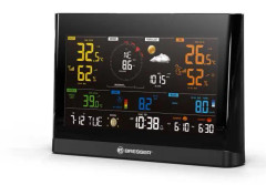 Väderstation - BRESSER - WLAN Comfort - Färgskärm 7,4'' - Frostlarm - Inomhus