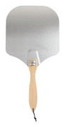 12 tums pizzaspatel Aluminium ekhandtag Hopf?llbar h?llbar pizzapaddel f?r hembageri prim?rf?rg