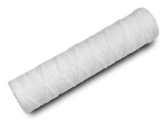 Set med 5 lindade vattenfilterpatroner anti-sediment 9 3/4 tum - 5 mikron kompatibla med 10-tums filter tillverkade i Frankrike-kryc
