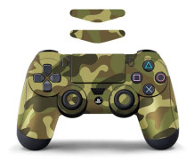 För Sony PS4 / PS4 Slim Game Controller Dekal Avtagbar - Grön Kamouflage
