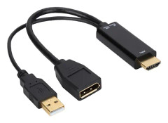 4K 10MB/S Multifunktionell HD-skärm HDMI till DP-konverteradapterkabel