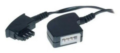 S/CONN maximum connectivity 70203-, 3 m, TAE F, TAE F, Svart, Hankoppling, Honkoppling