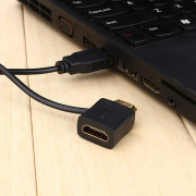 HDMI-hane till HDMI-hona adapterkontakt 50 cm USB 2.0 laddare strömkabel HDMI-kabel
