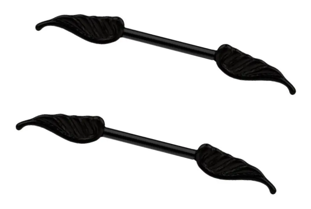 2 st raka skivstångsnippelringar