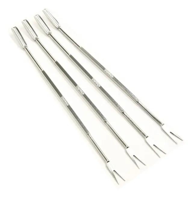 Rostfria skaldjursgafflar 6,75\" | 4-pack per förpackning | 1-pack