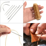 DIY Läderhantverksmaterial, Läderreparationstråd för Canvas Tyg Pappersprojekt, Bokbindningsvaxsnöre, 284 Yards 150D (Din Hantverkspartner)
