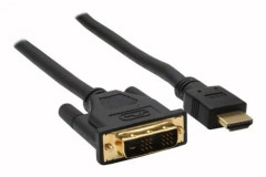 InLine Premium DVI-D Single Link - HDMI-kabel / svart - 15 meter