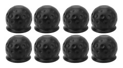 8 st. Dragkula-skydd för släpvagnskoppling 50 mm Starkt skydd Mjukt robust släpvagnskopplingsskydd för husbil Husvagn Svart