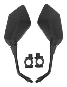 Carbon Fiber Color Universal Styre Spegel för Motorcykel ATV Scooter