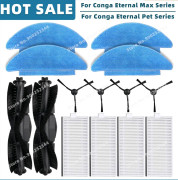 Kompatibel för Cecotec Conga Eternal Pet Max X-Treme, Ultimate, Titanium, Vital Parts Tillbehör Huvudsideborste Filtermopp
