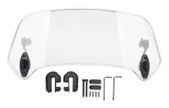 Justerbar Clip-On Motorcykel Vindruta - Universal Transparent Wind Deflector