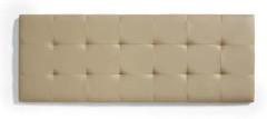 Sänggavel - ECCOX - 152 x 57 x 5 cm - Kamelimitat - Modern design - Polstret