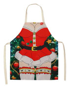 Juldekorationer för hemmet 1 st Jultomte Julförkläde Juldekor Juldekor Nyår Julklapp 55x68cm style 5