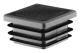 Kåpa för fyrkantiga rör 60x60 mm, 10 st, Svart (RAL 9005) Kåpa, 6x6 cm