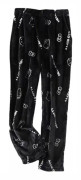 Tecknad HelloKitty Flanell Pyjamas Plysch och tjock isoleringspyjamas för kvinnor - Svart - Vit(M)