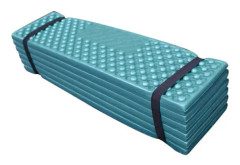 Hopfällbar Sovmätta Soft PVC Tjock Dubbel Ägglåda Sovmätta för Utomhus Camping Mörkgrön Svart 186x57